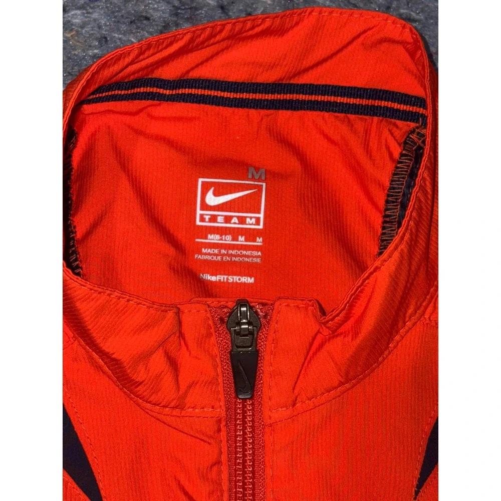 Nike Auburn Tigers Windbreaker Jacket Orange Blue Kids Medium‎ Full Zip